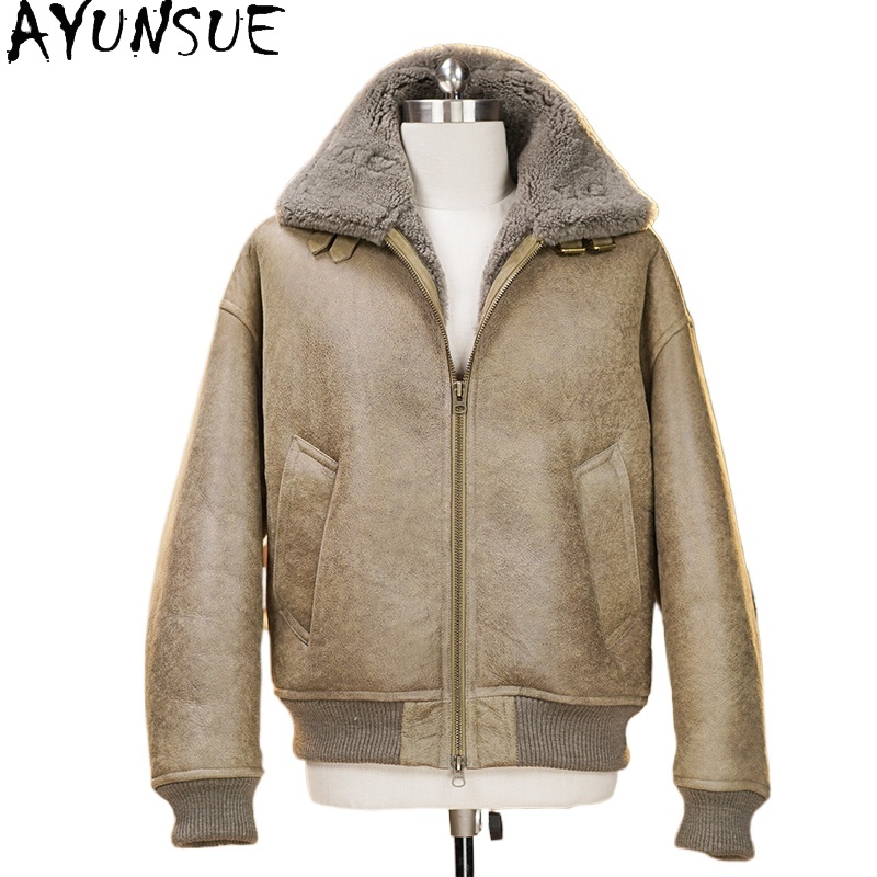 AYUNSUE High-end Natural Fur C - đánh giá và giá Men'S Fashion Zipper Jacket