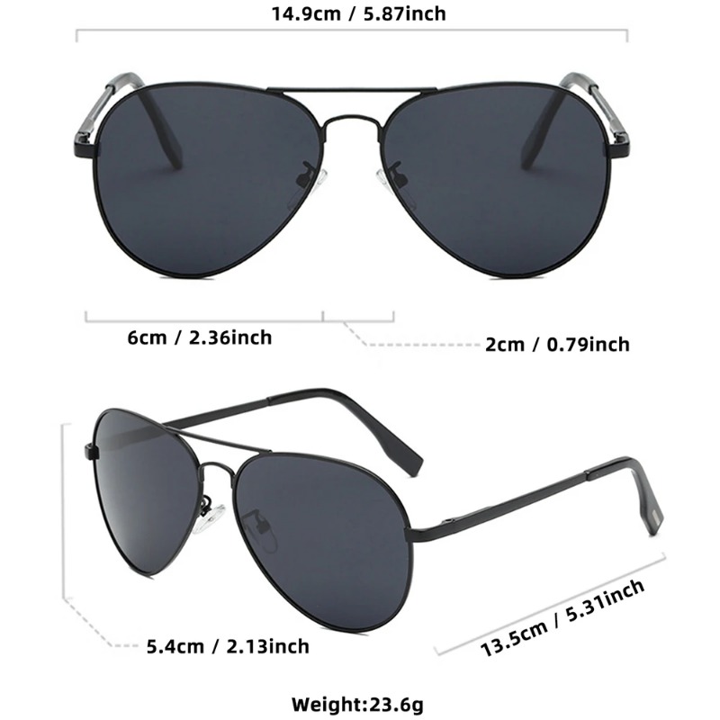 Classic Big Pilot Sunglasses M - đánh giá và giá Men'S Fashion Glasses