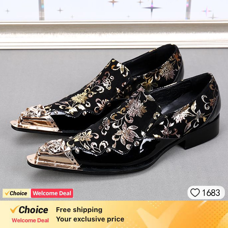 Men's Shoes Italian Style Poin - đánh giá và giá Oxford Shoes Brogue