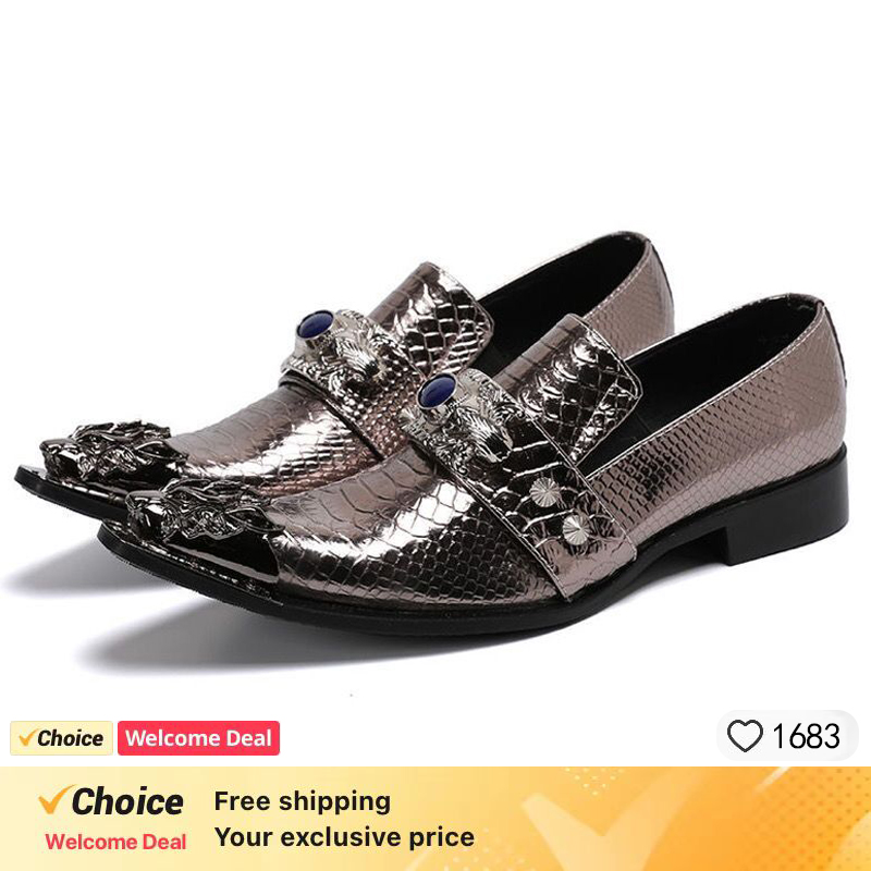 Men's Shoes Italian Style Poin - đánh giá và giá Oxford Shoes Brogue