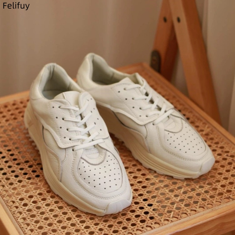 Round-toe Lace-up Casual White - đánh giá và giá Mens Fashion Show