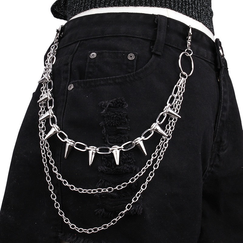 Hip Hop Punk Rock Metal Pants  - đánh giá và giá Men Fashion Key