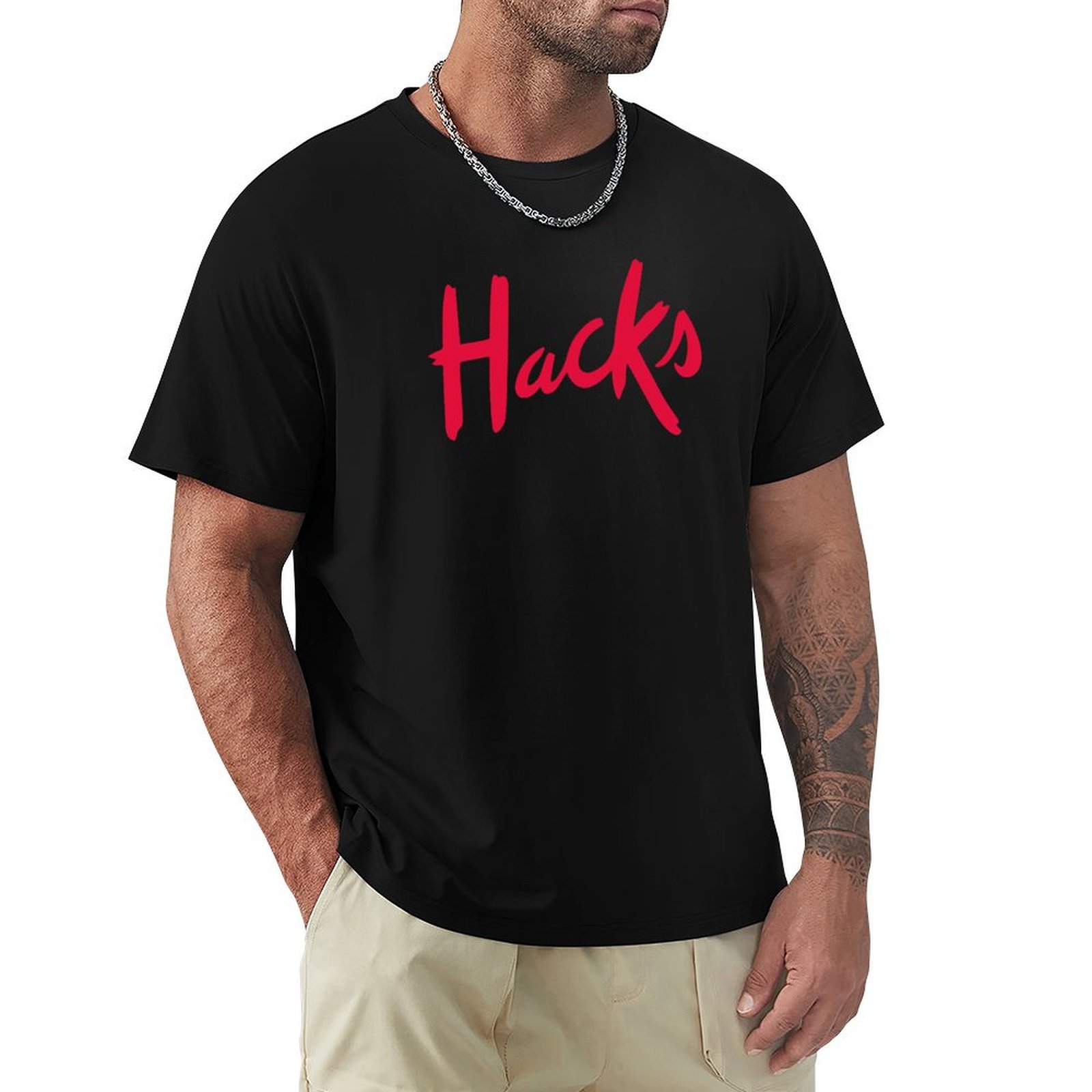 Hacks logo T-Shirt Summer Fash - đánh giá và giá Mens Fashion Hacks