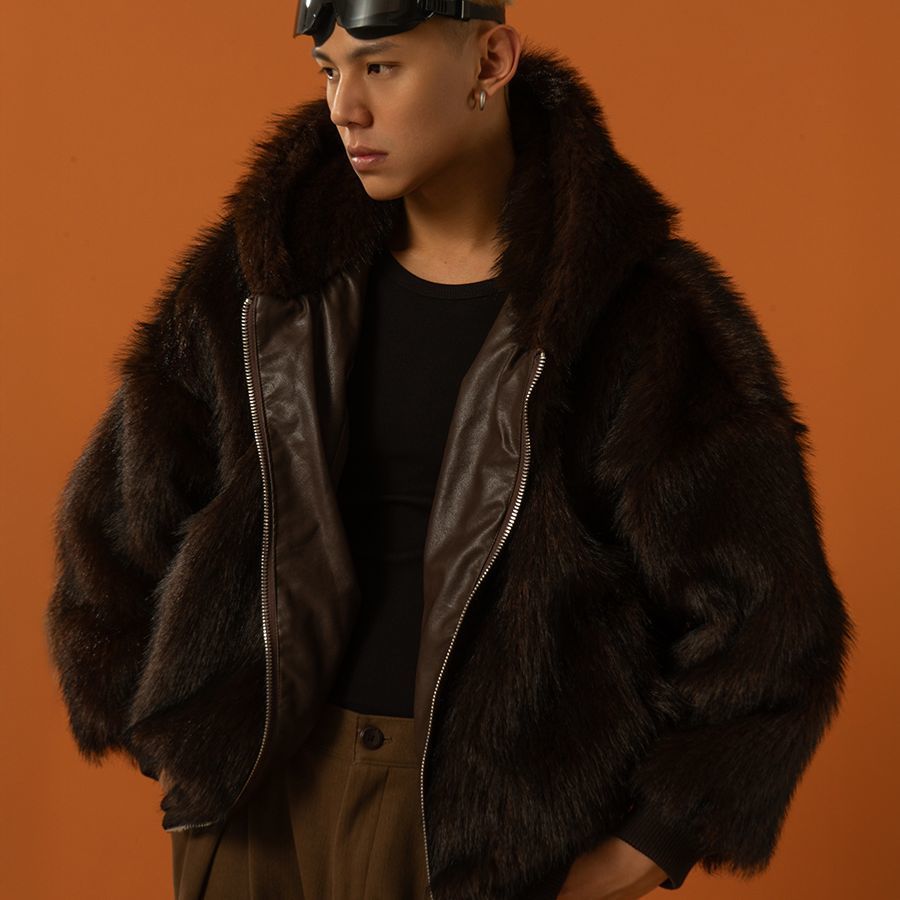 Men's Winter Warm Faux Fur Jac - đánh giá và giá Men'S Fashion Zipper Jacket