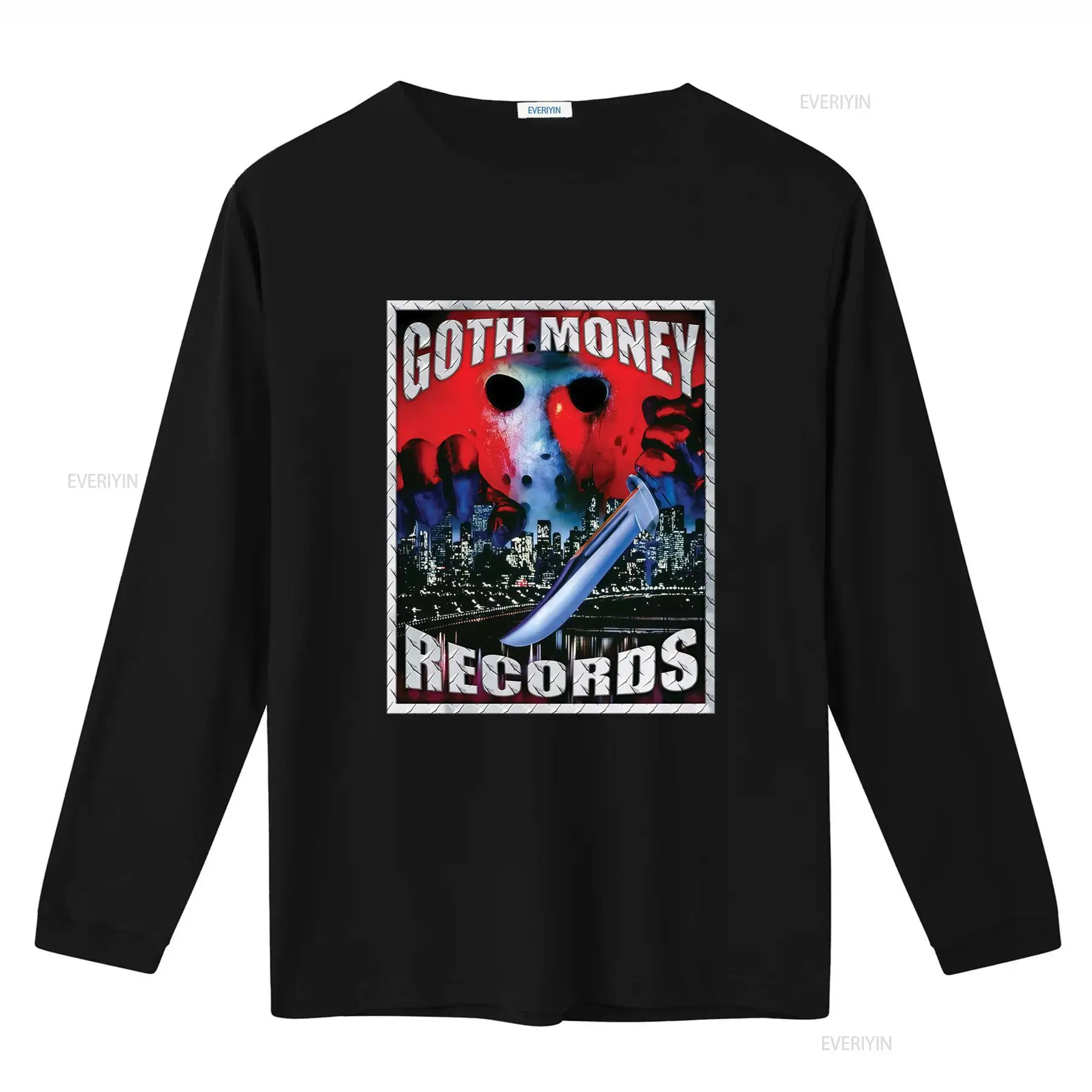 Goth Money Records Jason Logo  - đánh giá và giá Mens Fashion Black Shirt