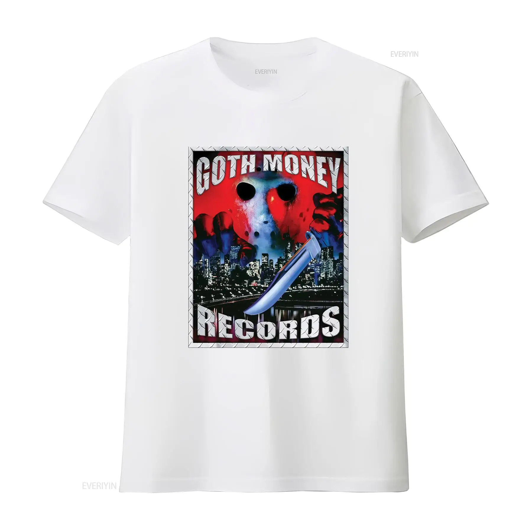Goth Money Records Jason Logo  - đánh giá và giá Mens Fashion Black Shirt