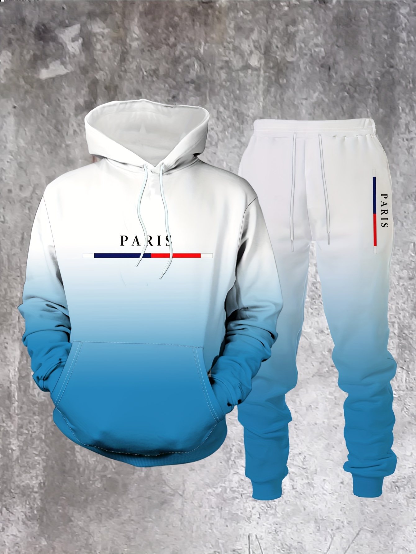 Gradient Color Paris Tracksuit - đánh giá và giá Paris Men'S Fashion