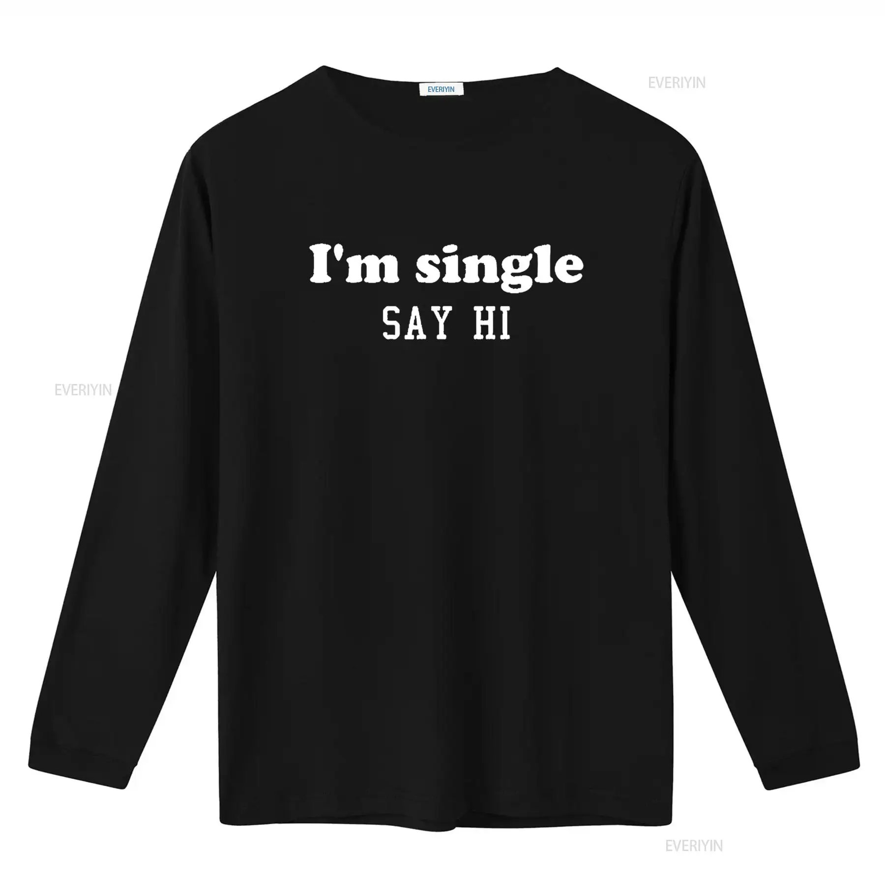 Mens Funny I m Single Say Hi A - đánh giá và giá Mens Fashion Black Shirt
