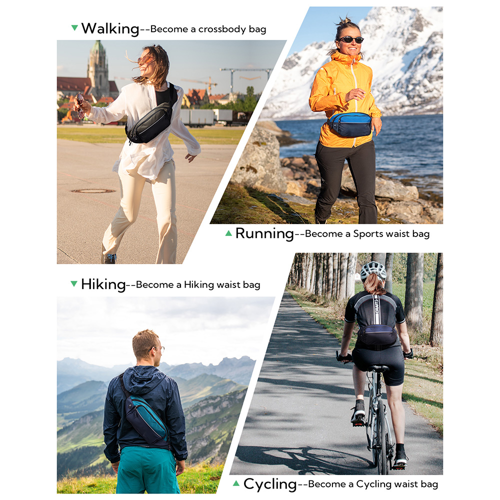 WATERFLY Fanny Pack Waist Bag  - đánh giá và giá Belt Mens Fashion