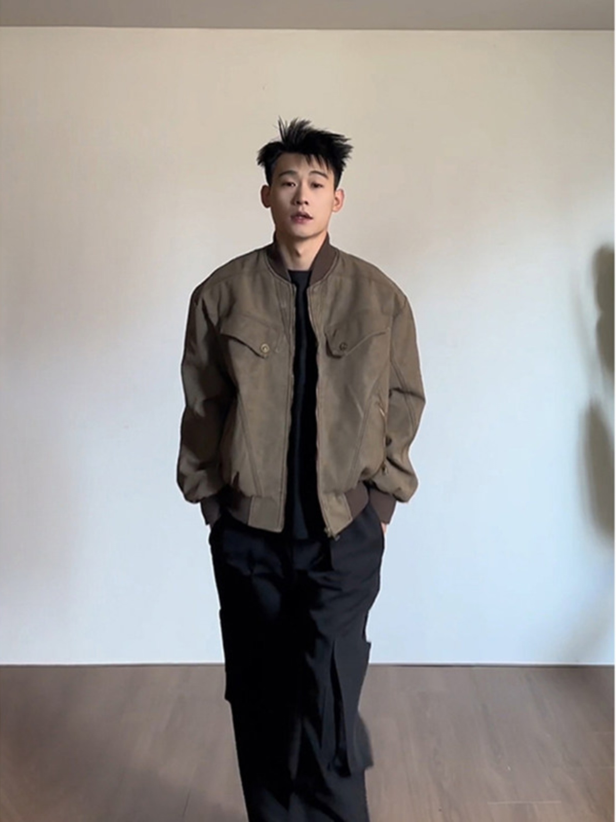 Vintage Brown Short Baseball J - đánh giá và giá Harrington Jacket