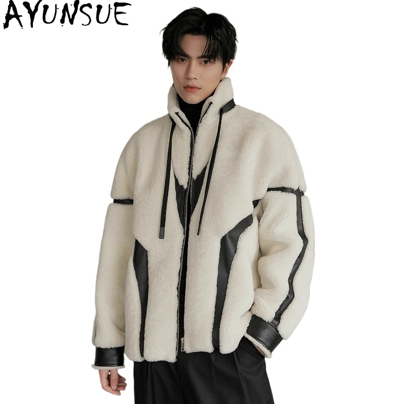 AYUNSUE Luxury Natural Fur Coa - đánh giá và giá Men'S Fashion Zipper Jacket