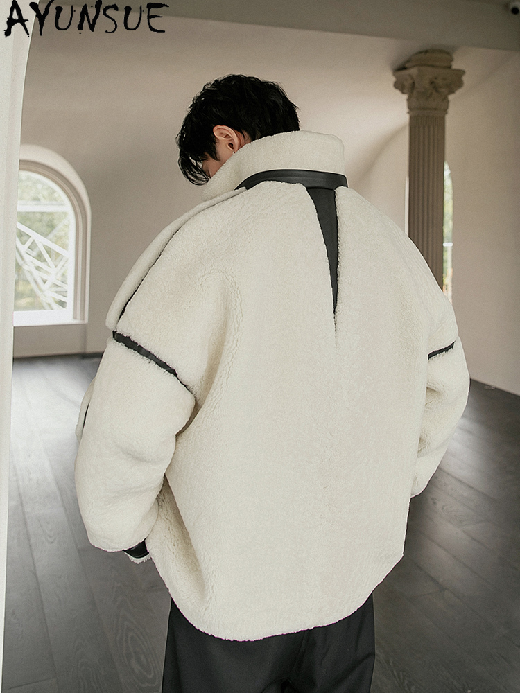 AYUNSUE Luxury Natural Fur Coa - đánh giá và giá Men'S Fashion Zipper Jacket