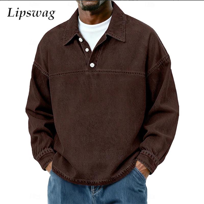 Fashionable Lapel Polo Shirts  - đánh giá và giá Jeans Shirt Fashion For Men