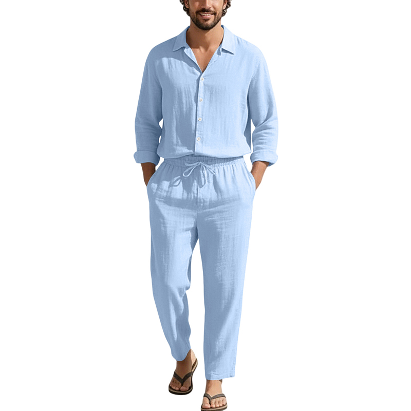 Spring Summer Linen Casual Set - đánh giá và giá Men'S Fashion Pants