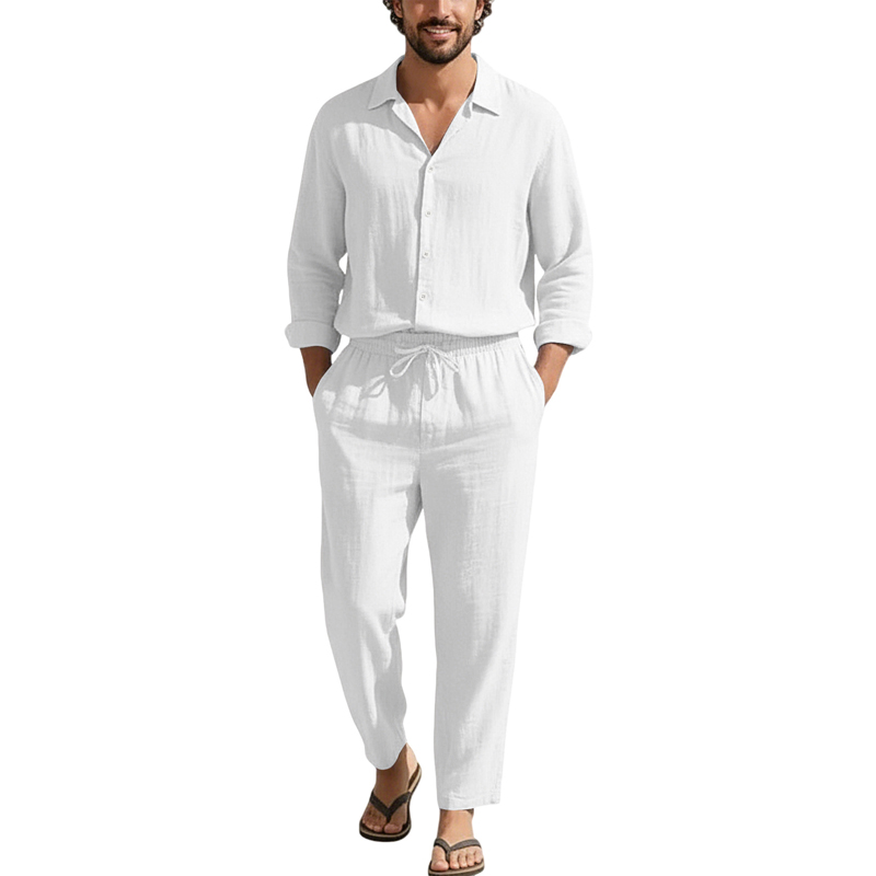 Spring Summer Linen Casual Set - đánh giá và giá Men'S Fashion Pants