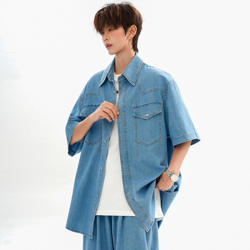 WTHT Fashion Men's Patchwork P - đánh giá và giá Jeans Shirt Fashion For Men