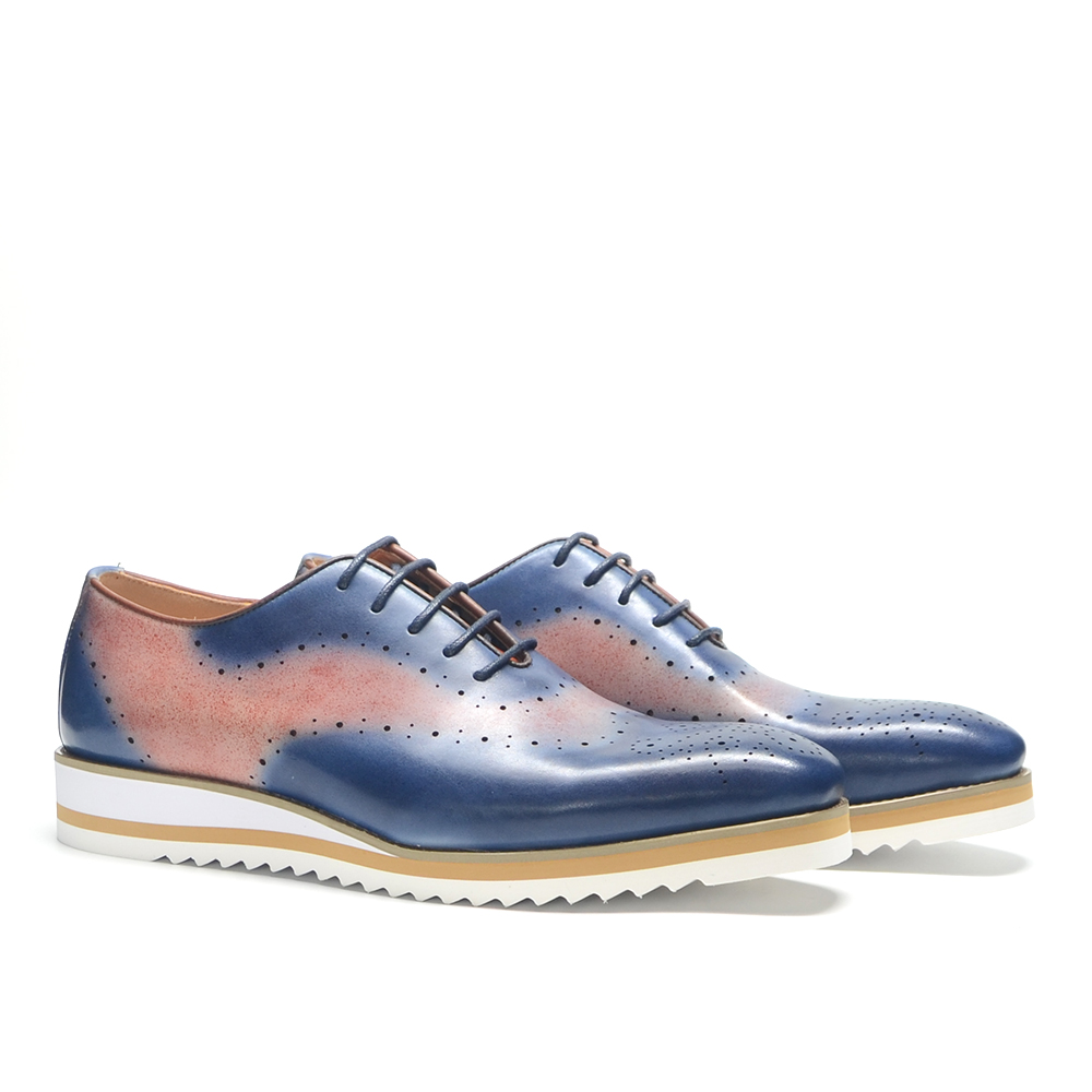 Luxury Plain Toe Duotone Color - đánh giá và giá Oxford Shoes Brogue