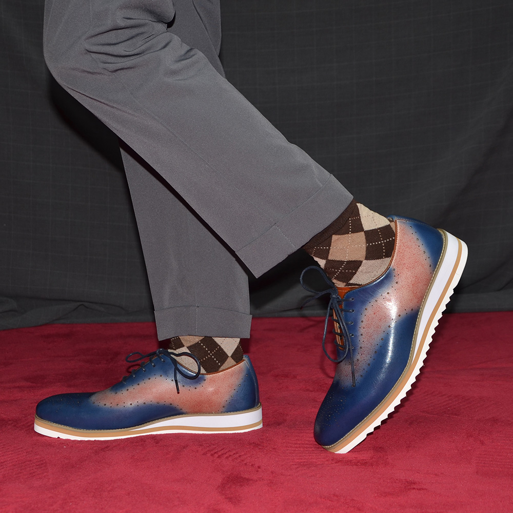 Luxury Plain Toe Duotone Color - đánh giá và giá Oxford Shoes Brogue