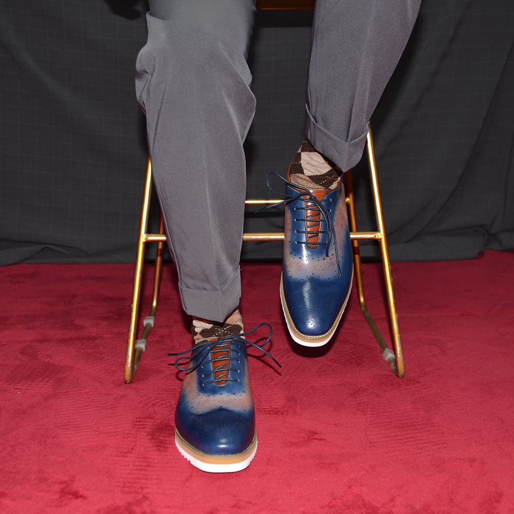 Luxury Plain Toe Duotone Color - đánh giá và giá Oxford Shoes Brogue